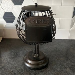 Wine cork wine glass